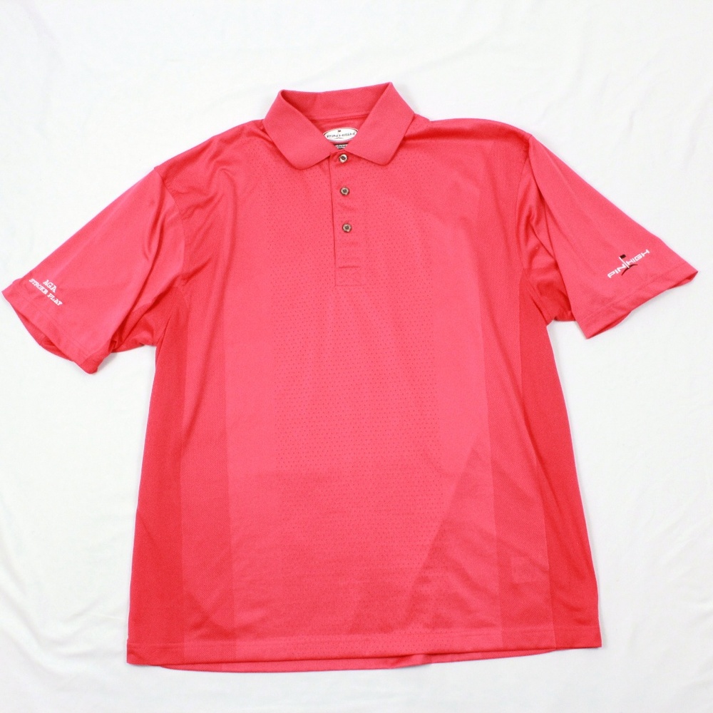Pin High Jersey Polo Shirt Adult Size L Large